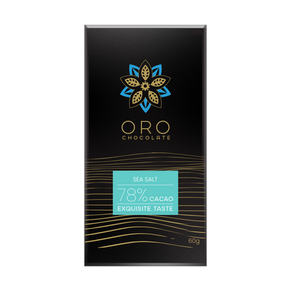 Oro Sea Salt 78% single origin Nicaraguan dark chocolate bar