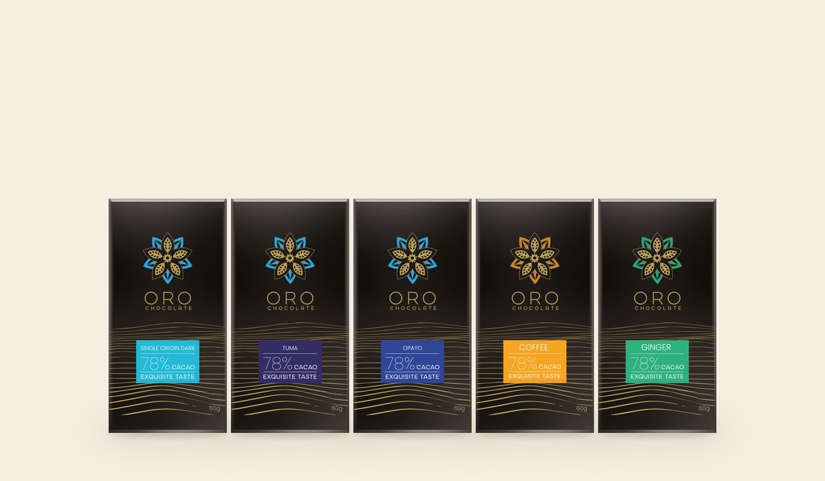 Five Oro 78% bars in a row